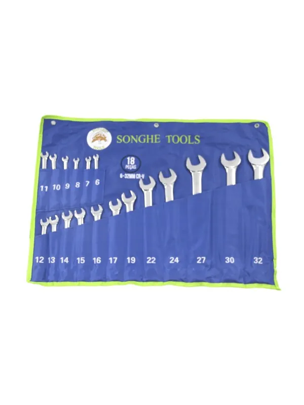 JUEGO DE LLAVES COMBINADAS SONGHE TOOLS S0265 - 18 PIEZAS