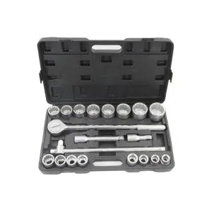 JUEGO DE LLAVES DE VASO ESTRIADAS CON LLAVE DE CARRACA SONGHE TOOLS S0471
