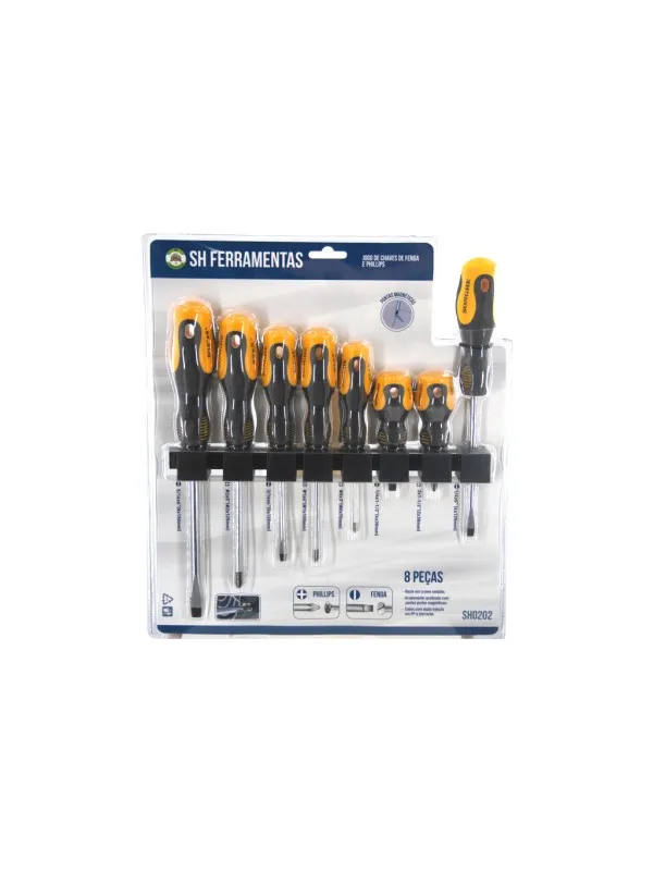 JUEGO DE LLAVES DE FENDA Y PHILLIPS SONGHE TOOLS SG0202