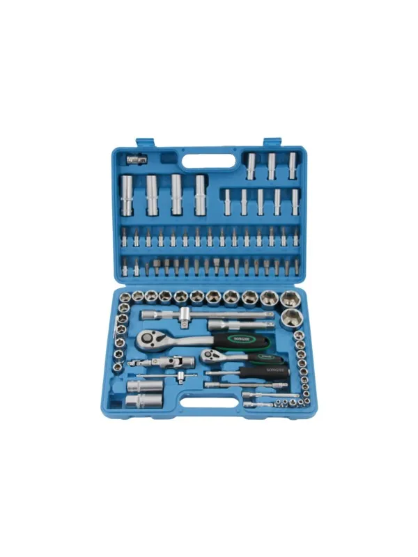 JUEGO DE SOQUETES CON LLAVE CATRACAS - 94 PIEZAS - SH0340